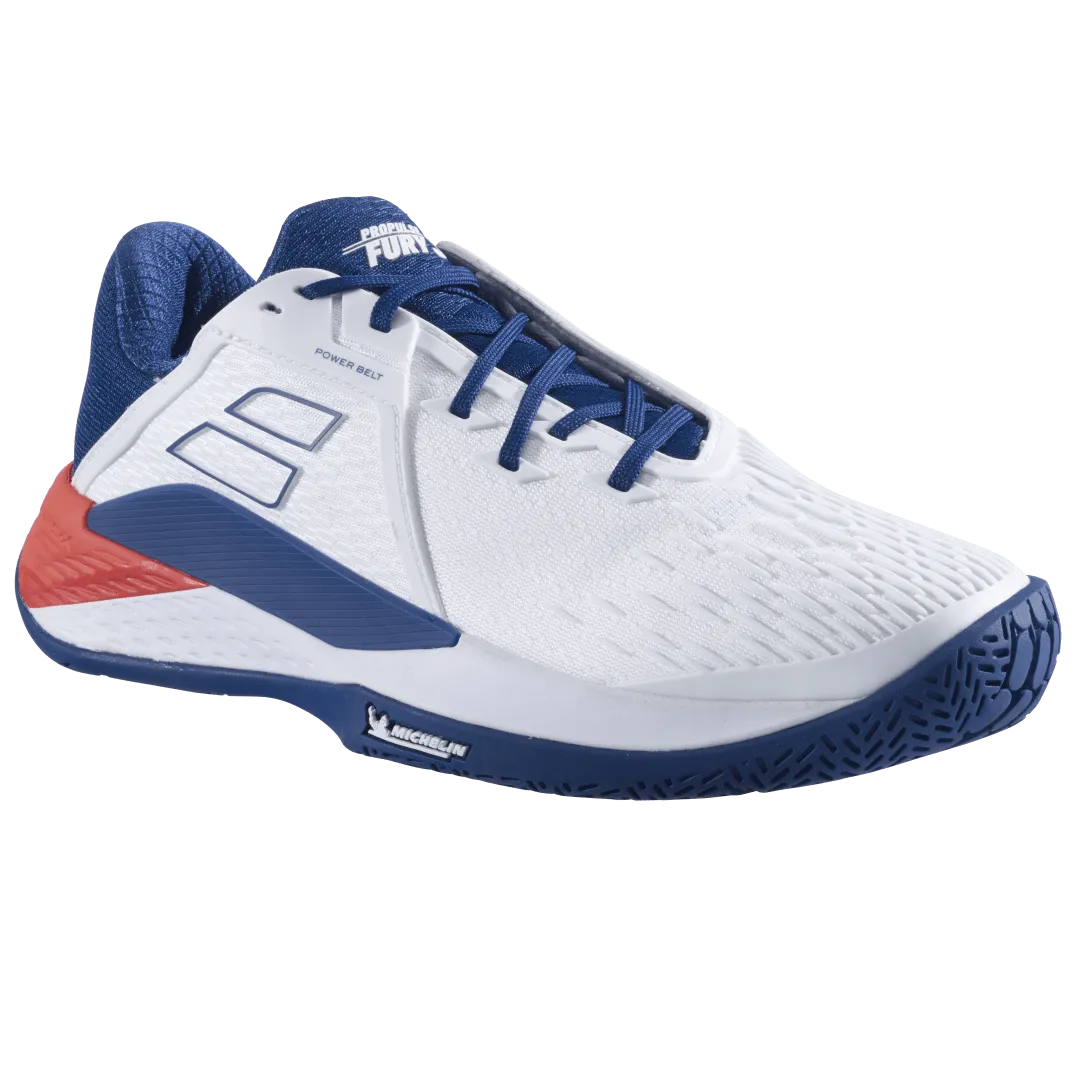 Babolat Men's Propulse Fury 3 All Court (White/Navy)