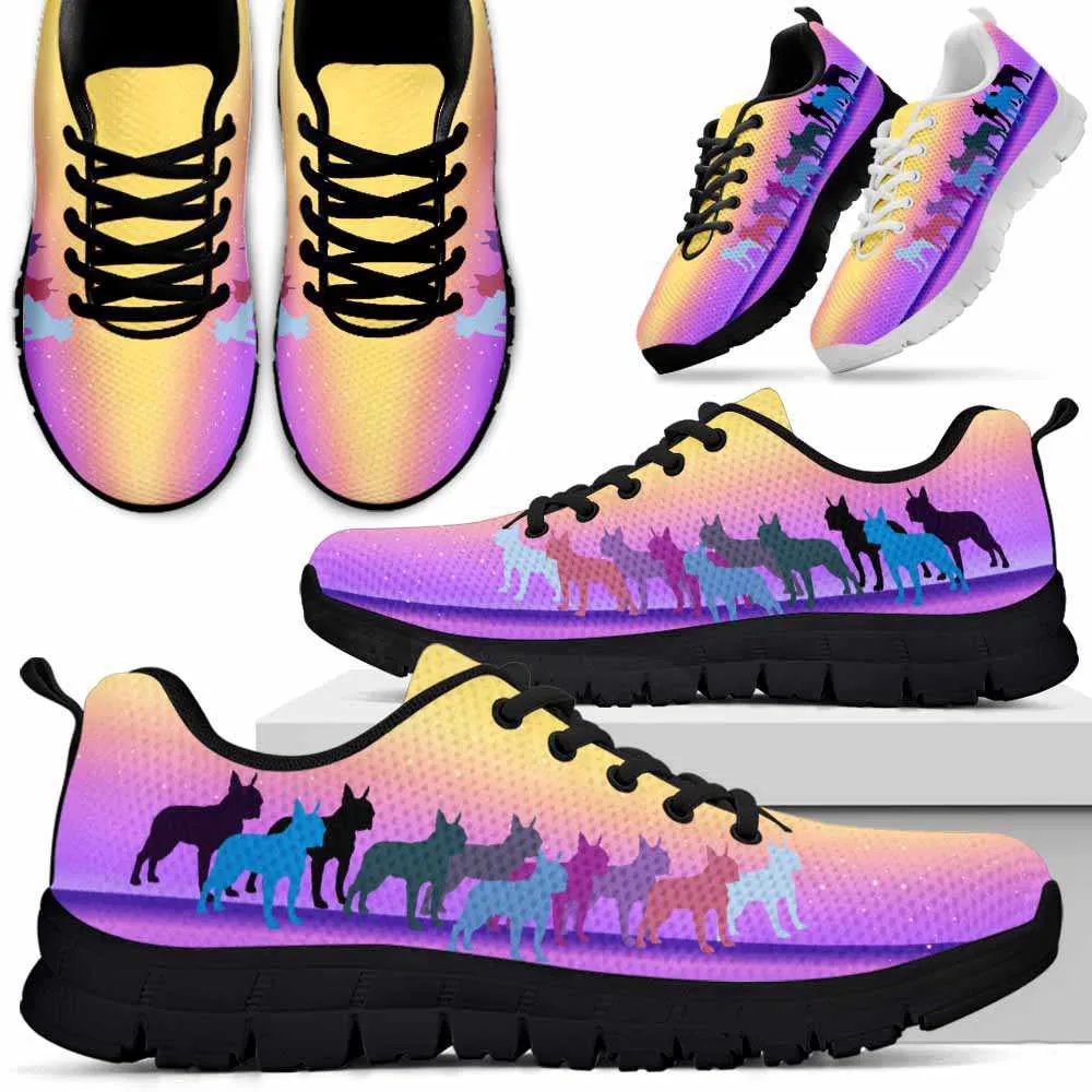 Boston Terrier Sneaker, Boston Terrier Sneakers Running Shoes Gift For Women Men Dog Lovers Dog Mom, Boston Terrier Shoes