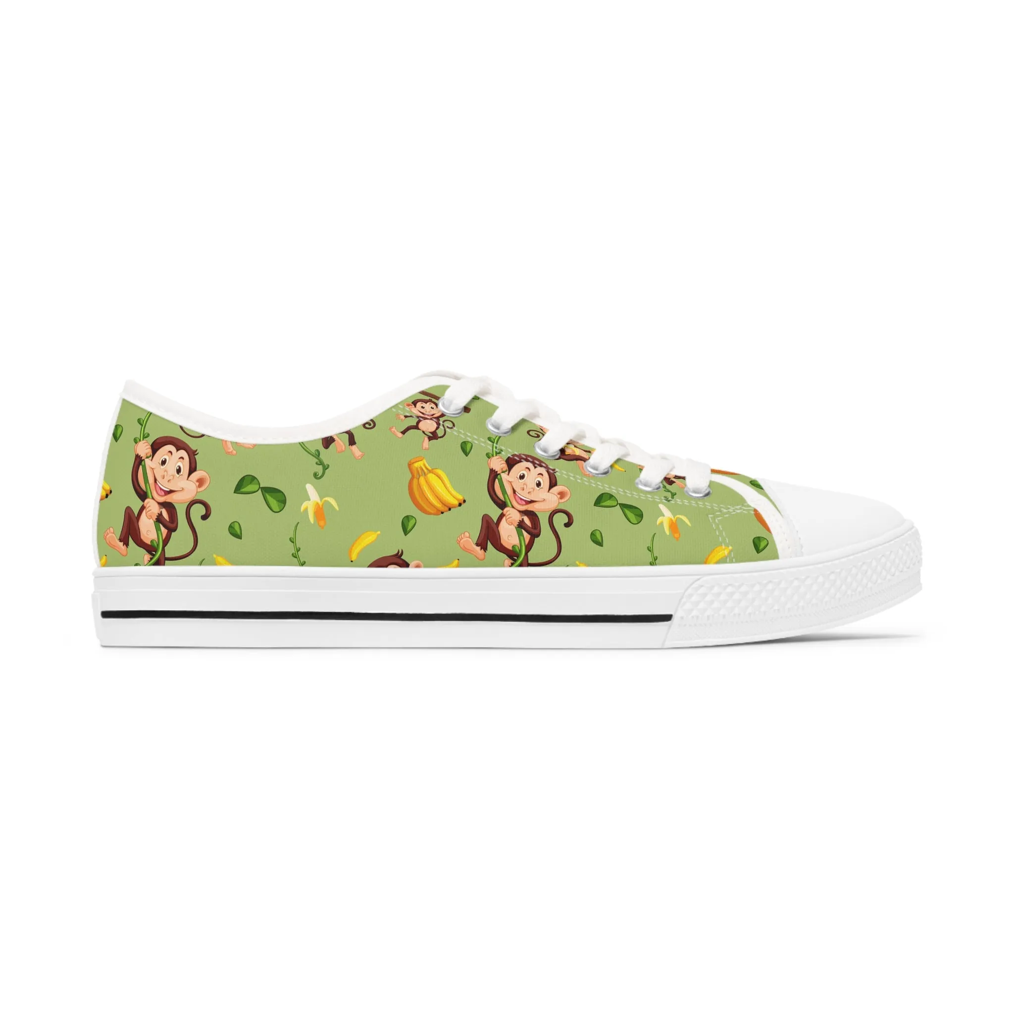 Chimpanzee Pattern Women's Low Top Sneakers