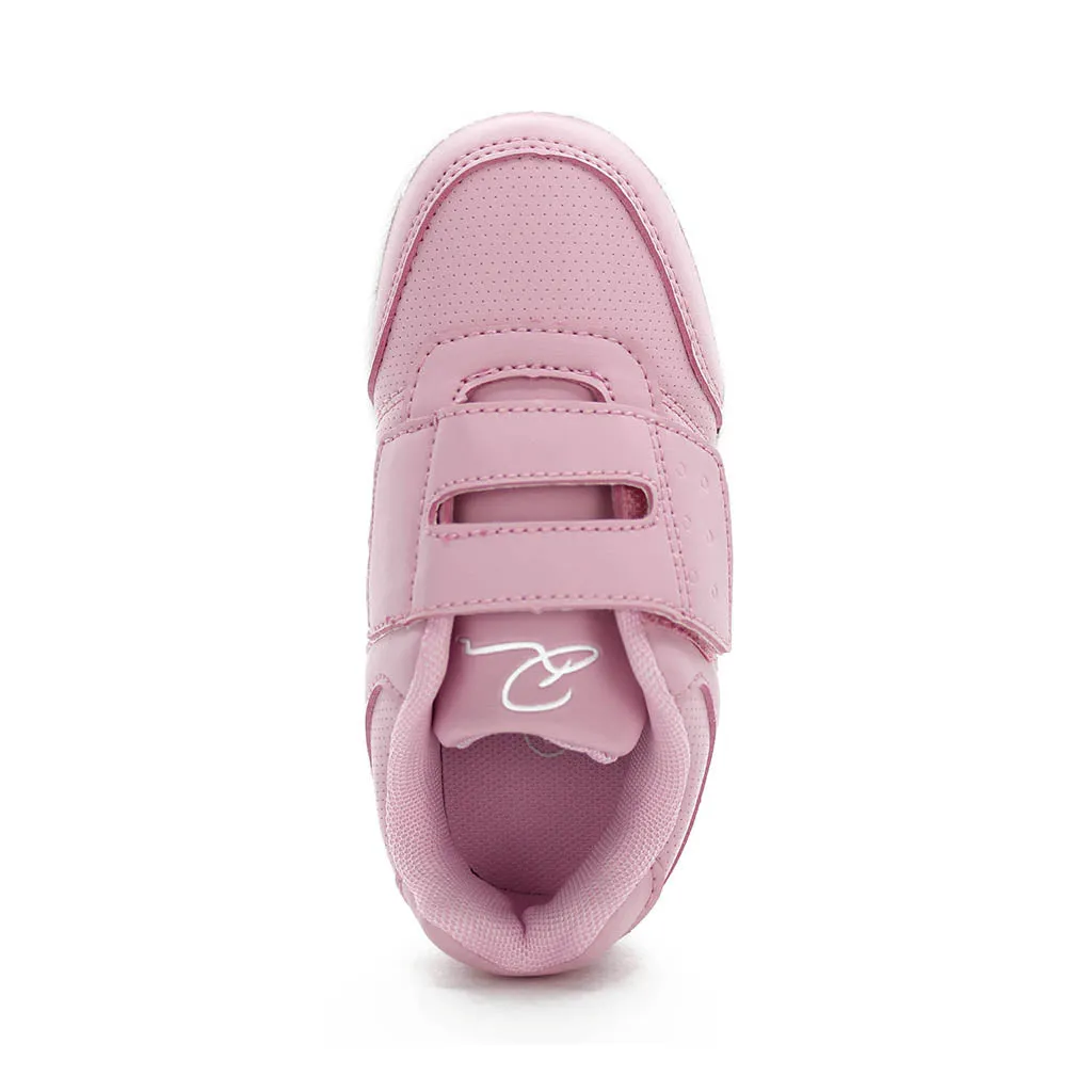 D Trendy Sneakers Pink White Infants Walkers Toddlers Girls - Kids Shoes