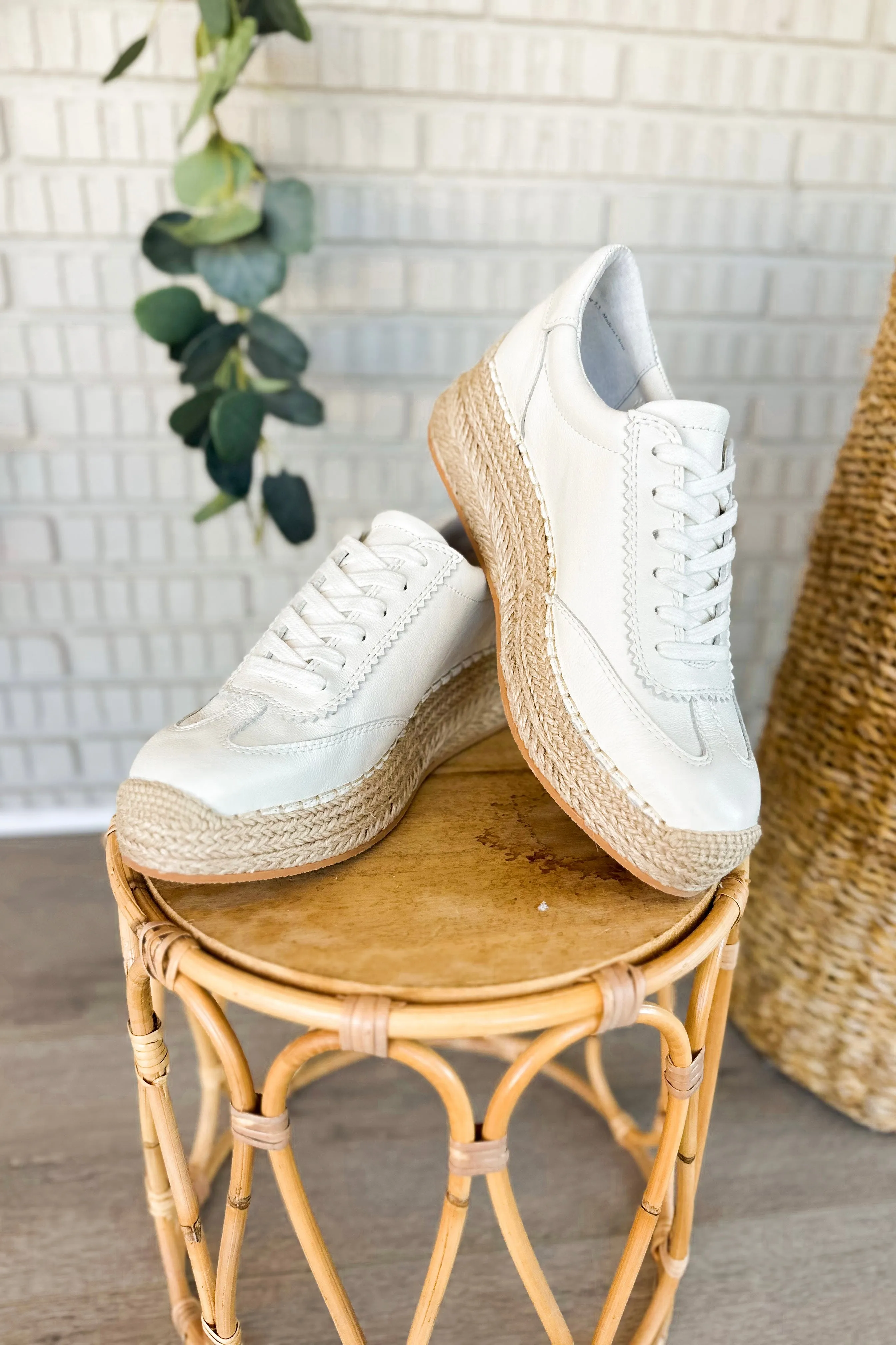 Dolce Vita Jaja White Leather Sneaker *Final Sale*