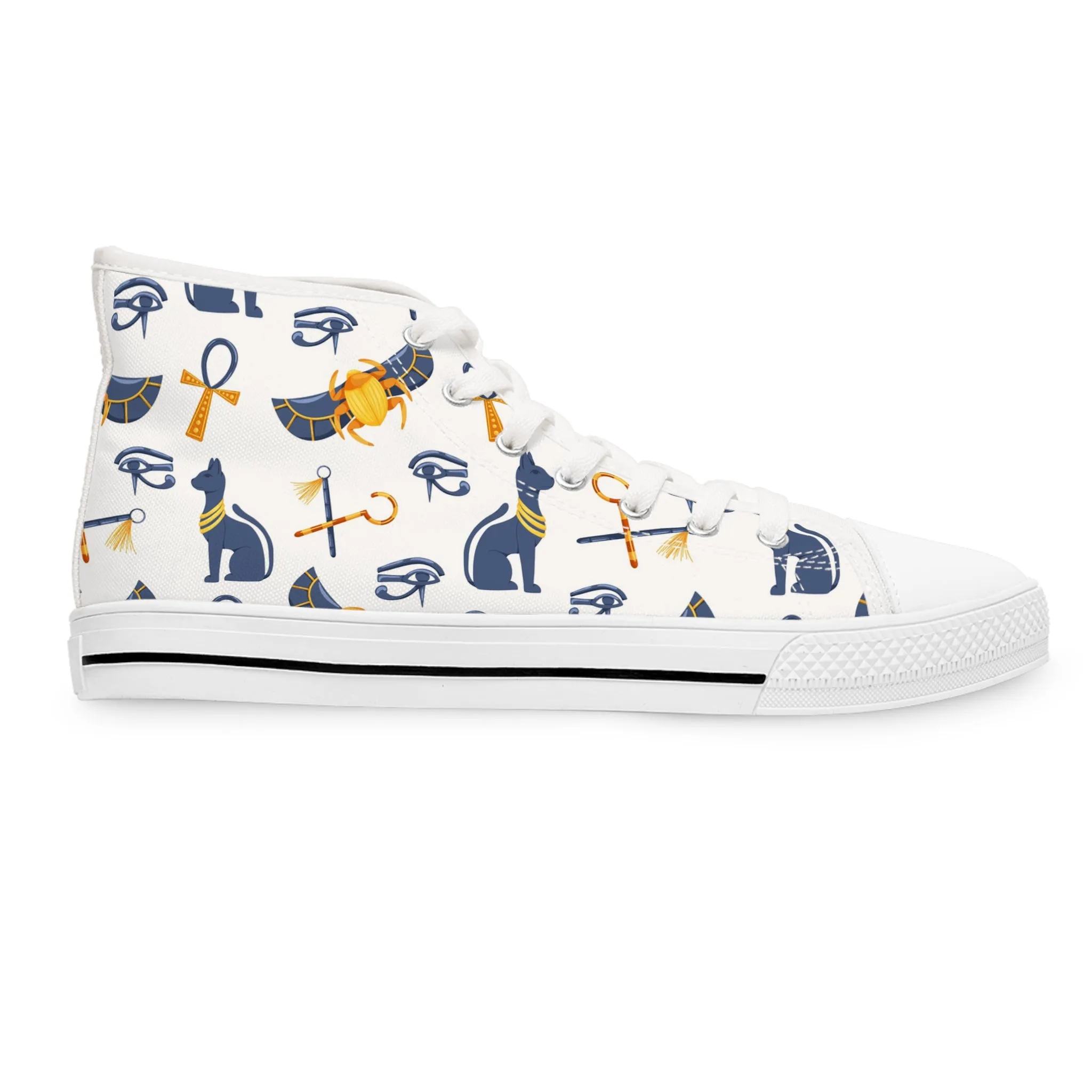 Egyptian Cat Women's High Top Sneakers