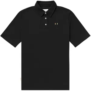 Flag Polo Shirt Black - Unisex
