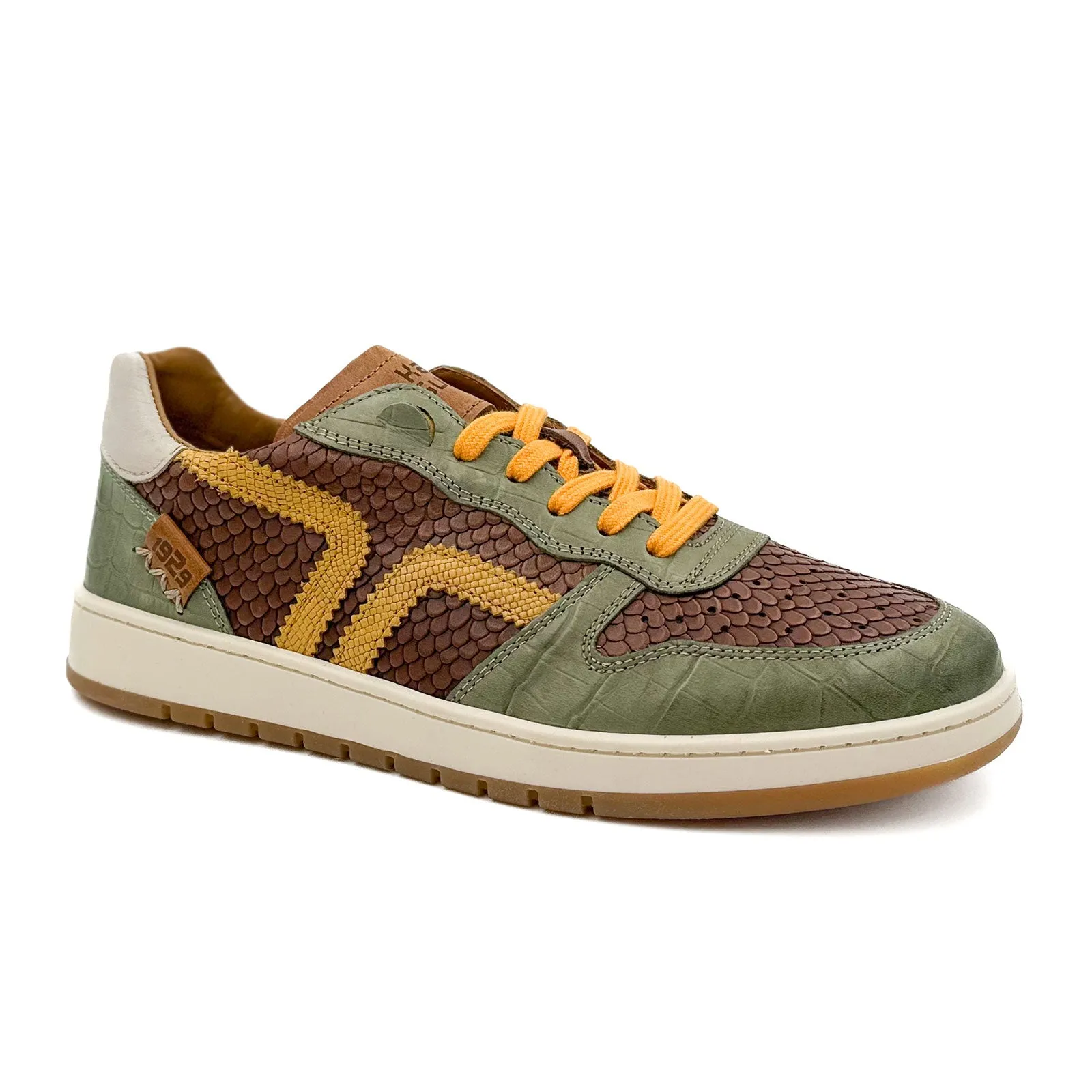 Kamo-Gutsu CAMPO 048 Sneaker (Men) - Jade/Dark Brown