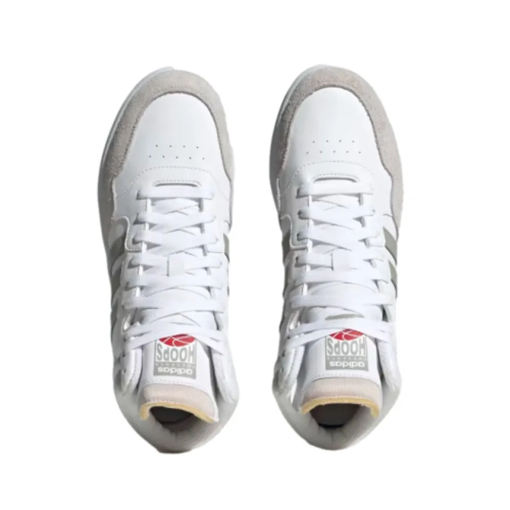 Men's Hoops 3.0 Mid Classic Vintage Basketball Shoe (Cloud White/Metal Grey/Grey One)