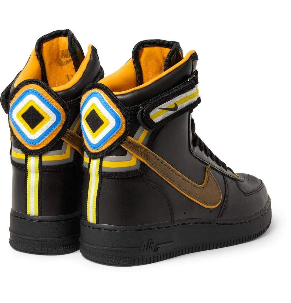 Nike Black Riccardo Tisci Air Force 1 Hi Leather Sneakers
