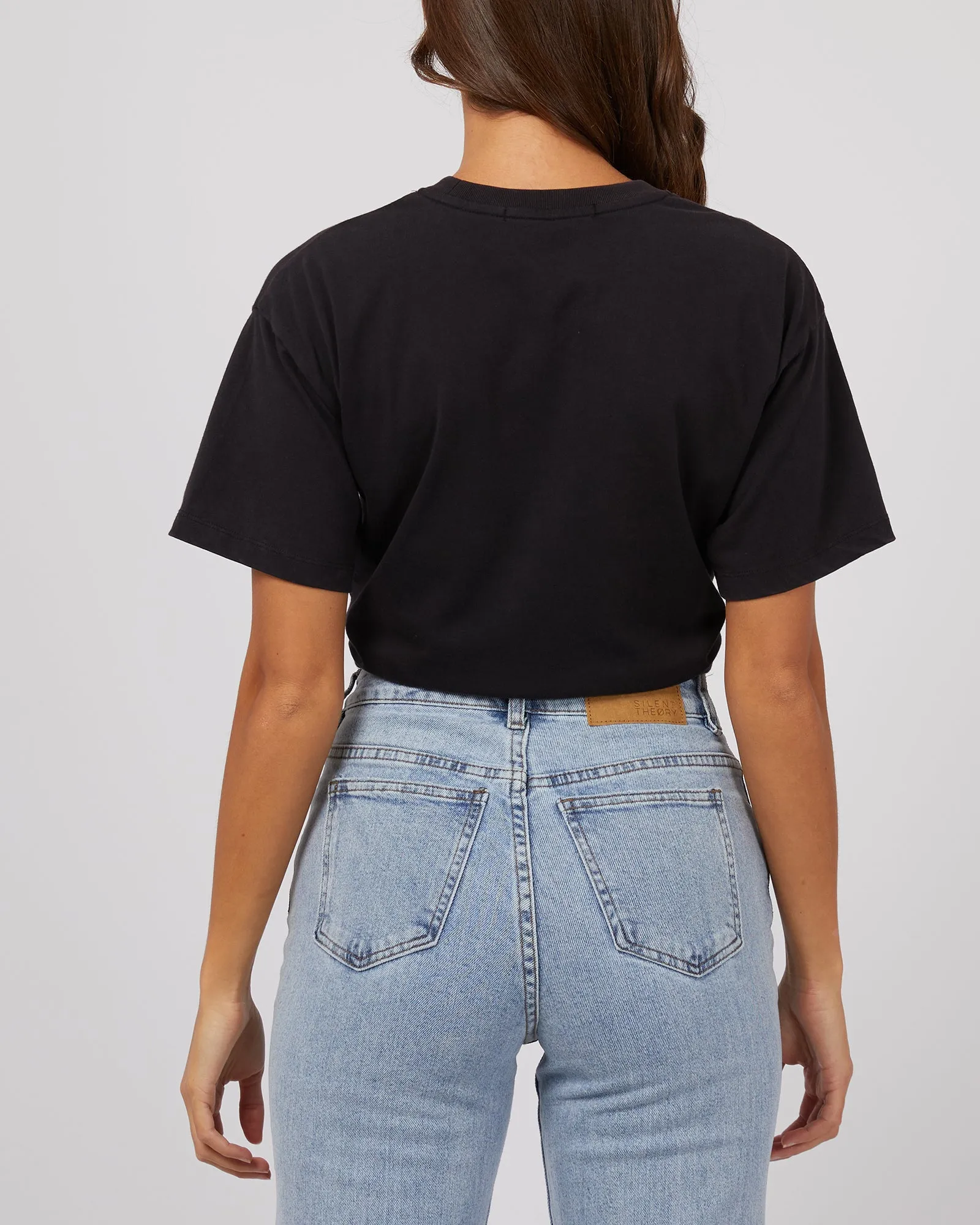Open Wings Tee Washed Black