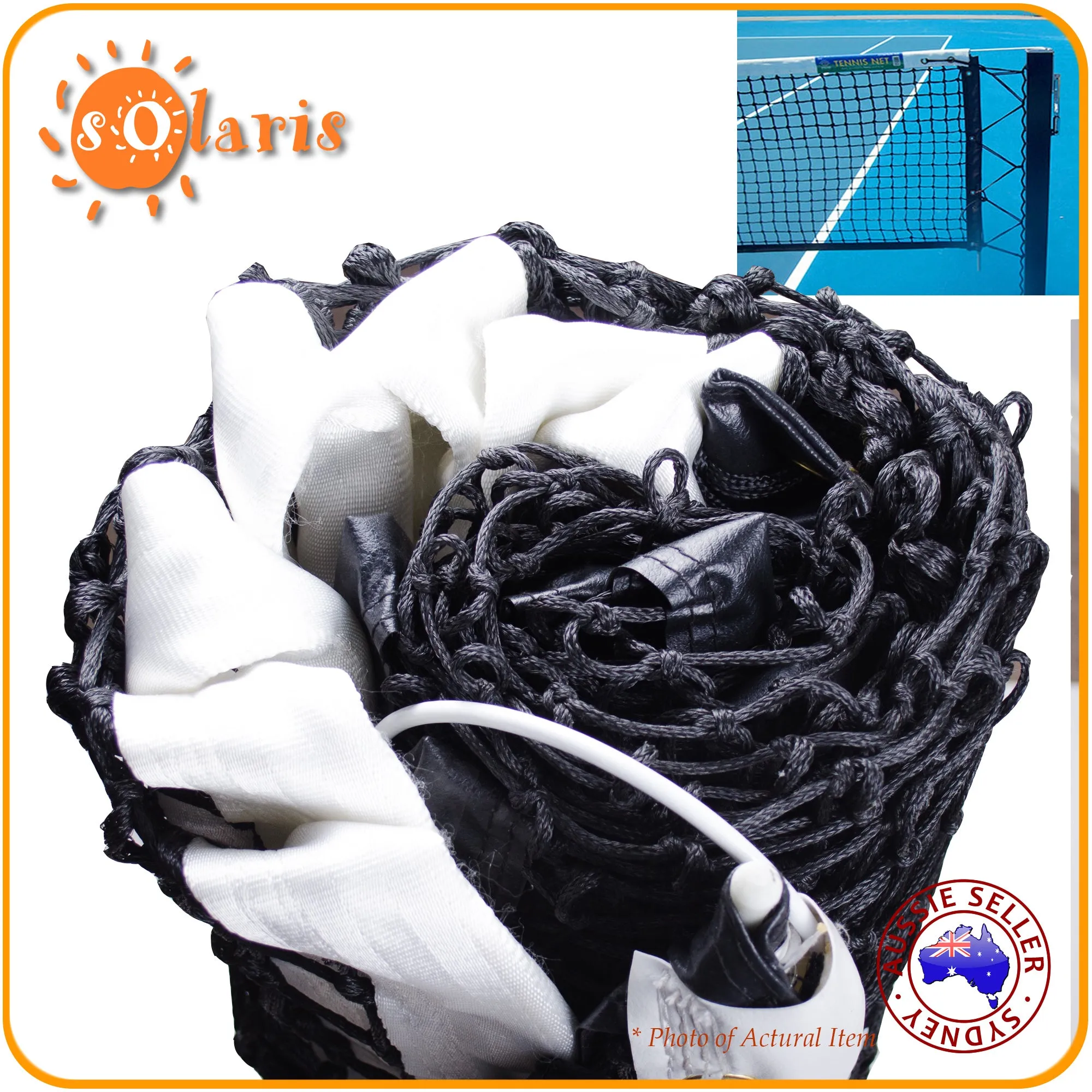 Premium A Grade Double Tennis Net 2.5ft Drop 41ft Length 3.0mm Braided Mesh