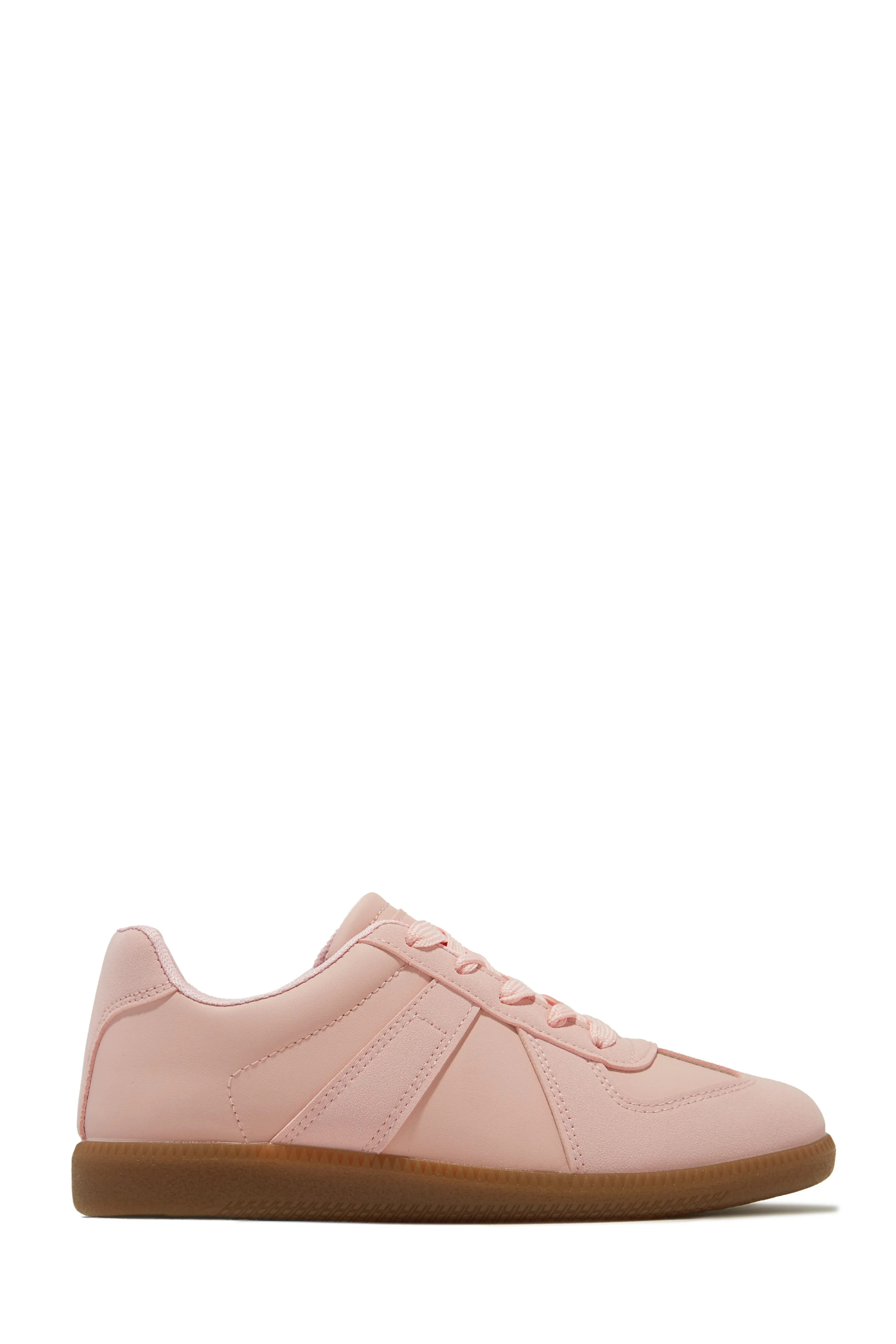 Running Errands Lace Up Sneakers - Pink
