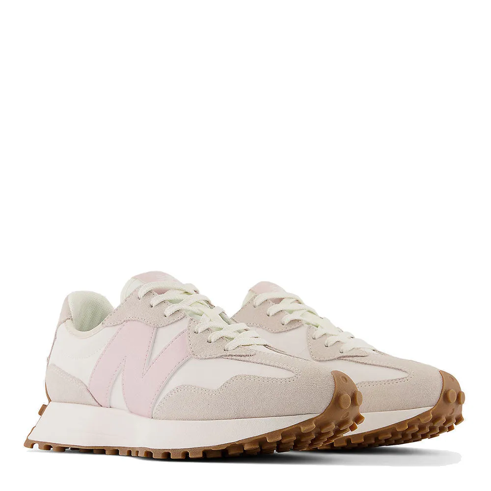 Scarpe Donna NEW BALANCE Sneakers 327 in Pelle Suede e Mesh colore Stone Pink