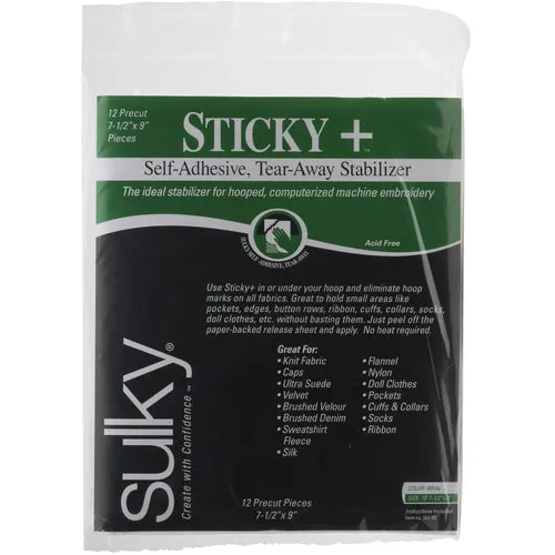 Sulky Sticky   Stabilizer  - White