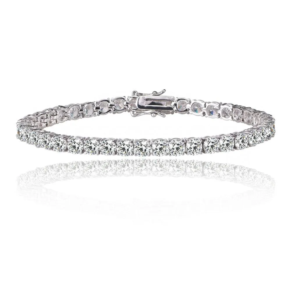 Tennis Bracelet for Women with 1/8 CT  Cubic Zirconia