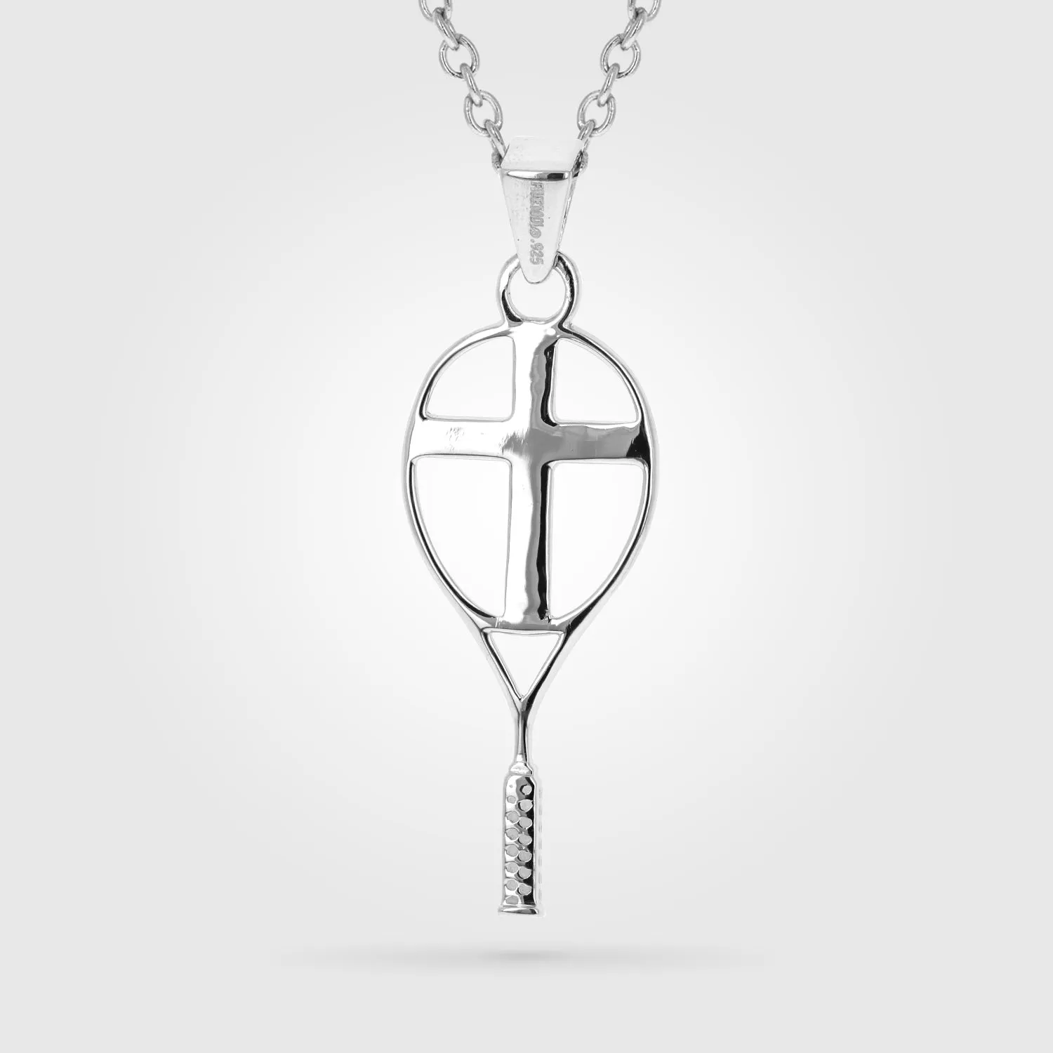 Tennis Cross Necklace | Sterling