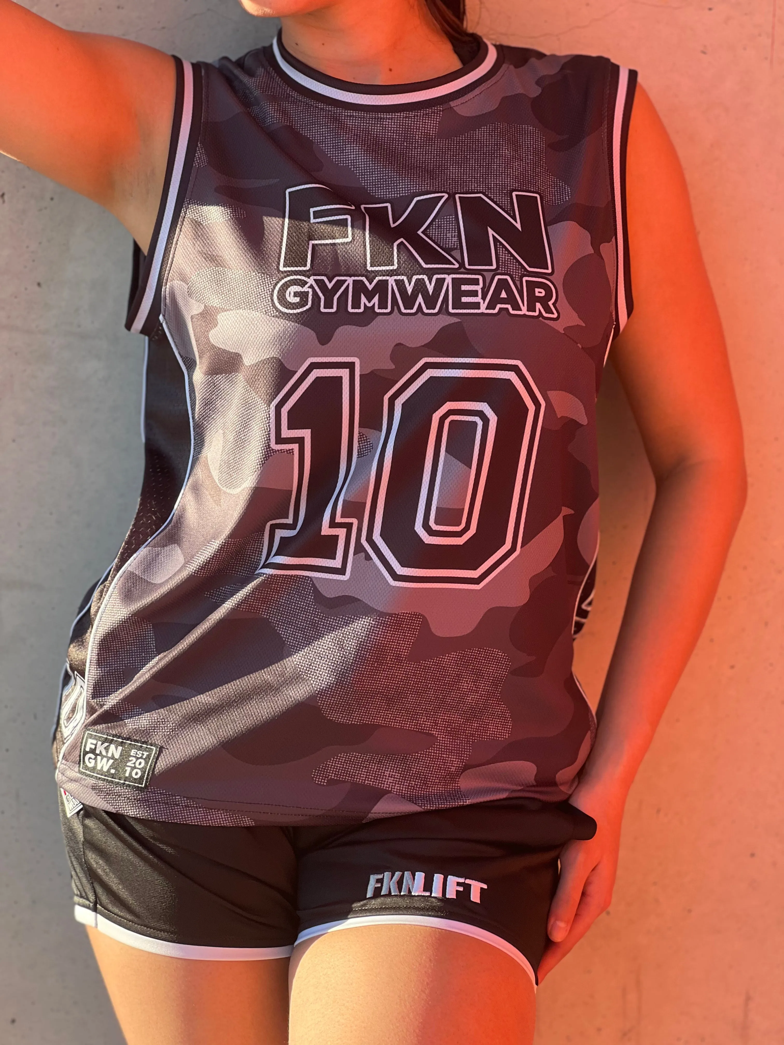Terminate | Women's Gym Training Basketball Jersey | Camo