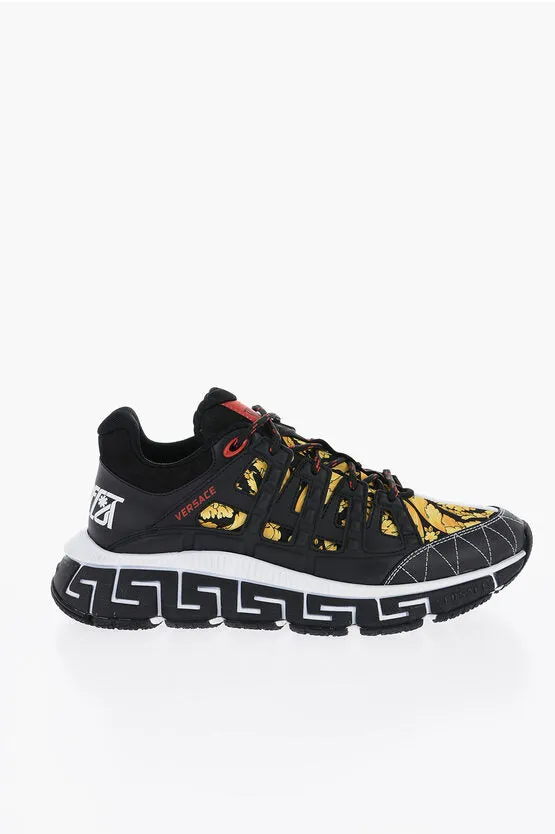 Versace Low-Top TRIGRECA Sneakers With Iconic Print