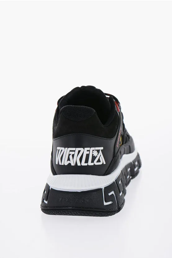Versace Low-Top TRIGRECA Sneakers With Iconic Print