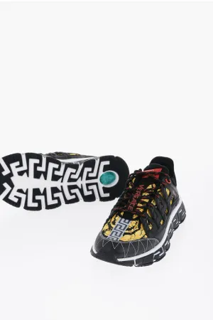 Versace Low-Top TRIGRECA Sneakers With Iconic Print
